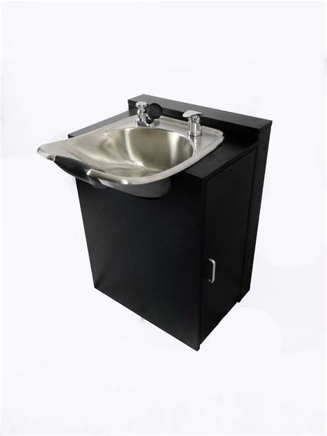 stainless steel shampoo bowl with cabinet|shampoo station for home.